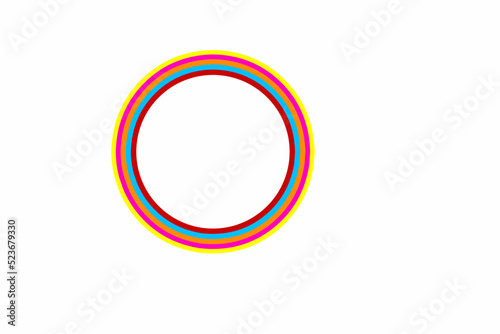 simple colourful rainbow with white background for wallpaper ads 