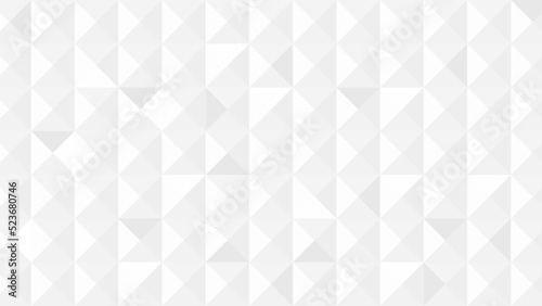 White gradient and triangle geometric pattern background.