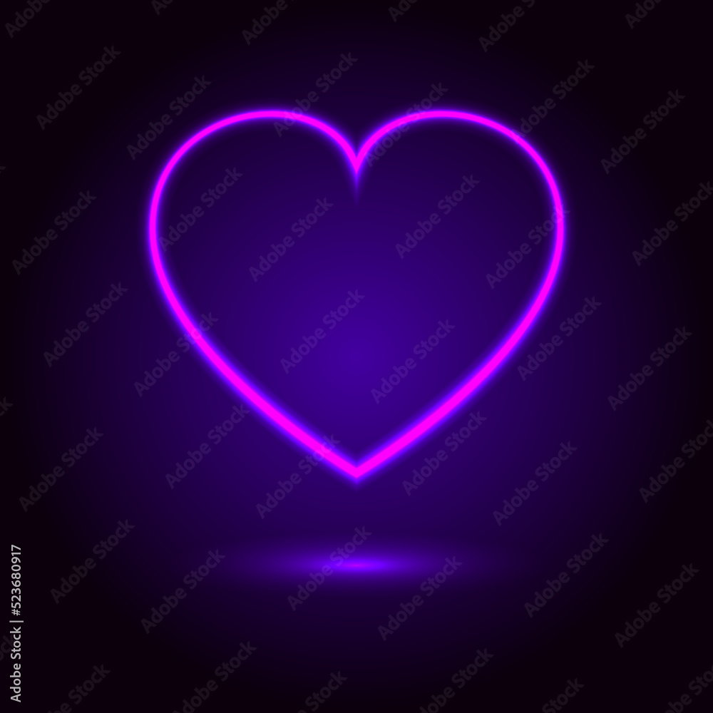 heart neon light heart neon light