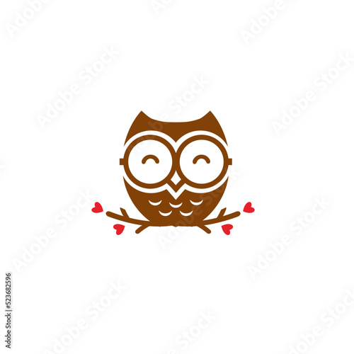 CUTE OWL ILLUSTRATION photo