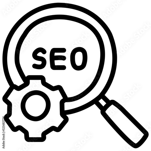 handdrawn seo icon