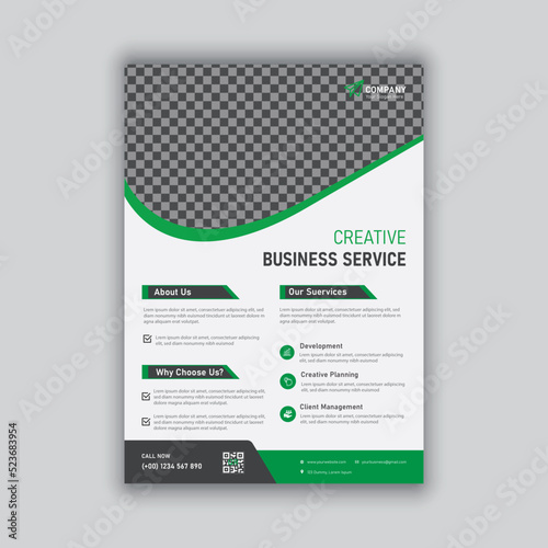 professional Business flyer template design