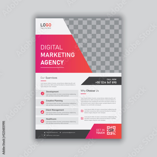 professional Business flyer template design