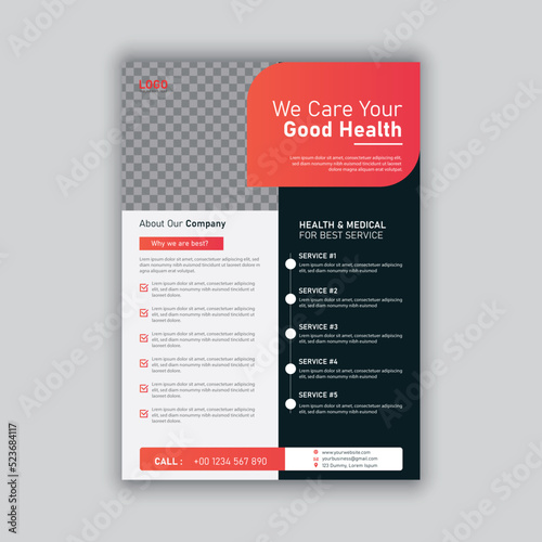 professional Business flyer template design