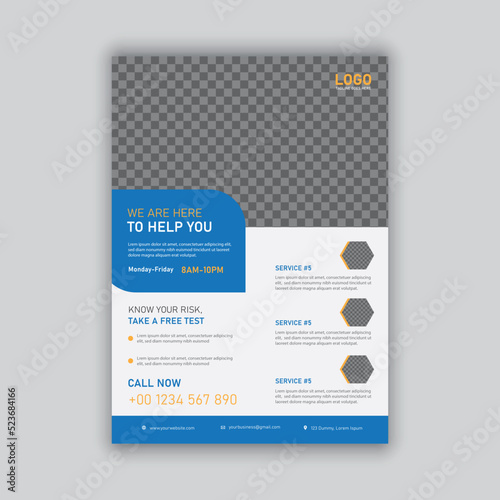 professional Business flyer template design