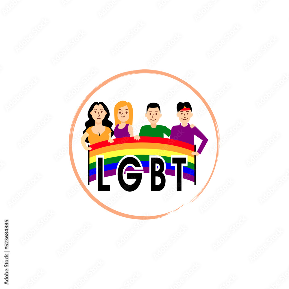 LGBT illustration design animation