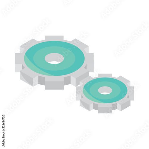gears progress isometric