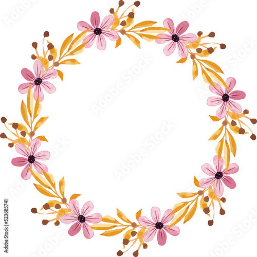 watercolor frame set floral design