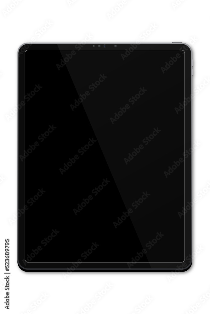 Realistic models tablet. Tablet mockup collection. Modern black tablet pc. Device front view. 3D tablet. Transparent background. Illustration Realistic models tablet. Tablet mockup collection. Modern black tablet pc. Device front view. 3D tablet. Transparent background. Illustration