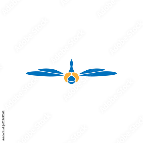 Dragonfly icon logo design