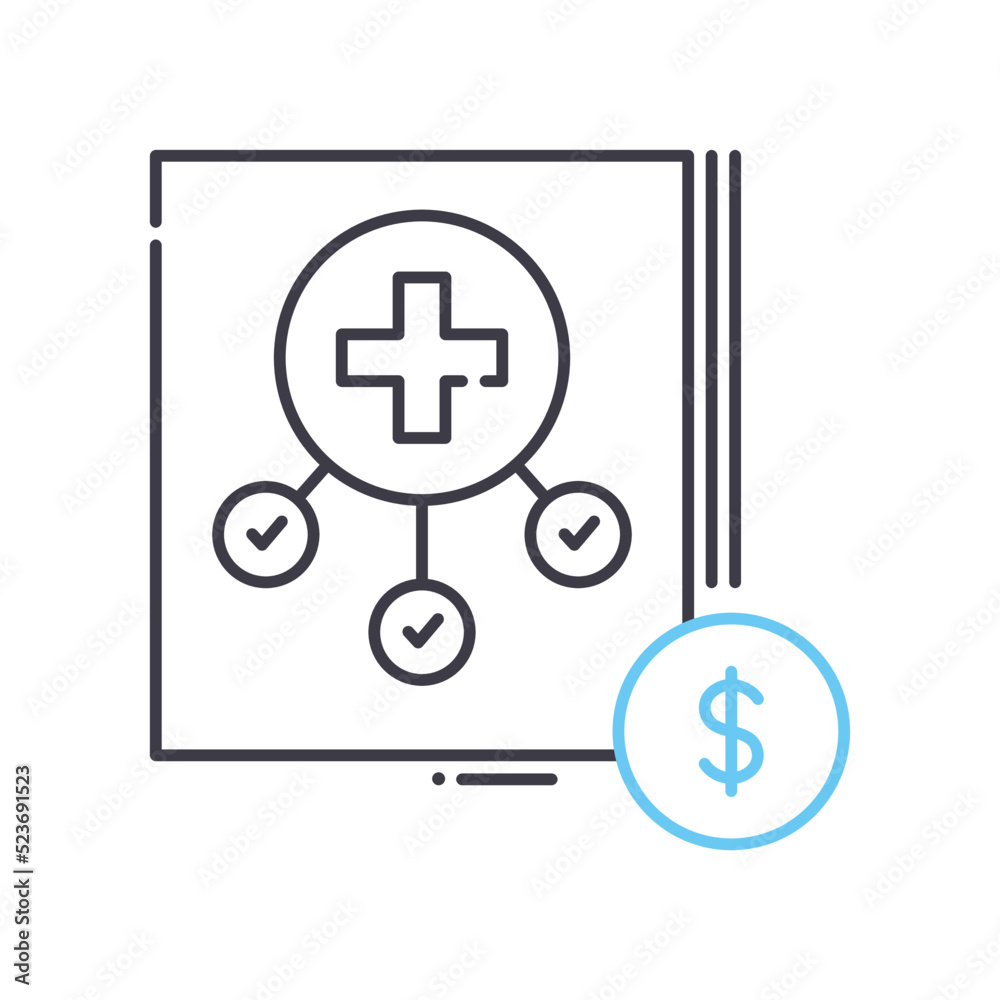 all-inclusive price line icon, outline symbol, vector illustration, concept sign all-inclusive price line icon, outline symbol, vector illustration, concept sign