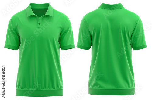 Polo shirt Short Sleeve with Rib collar cuff and waistband ( Green )