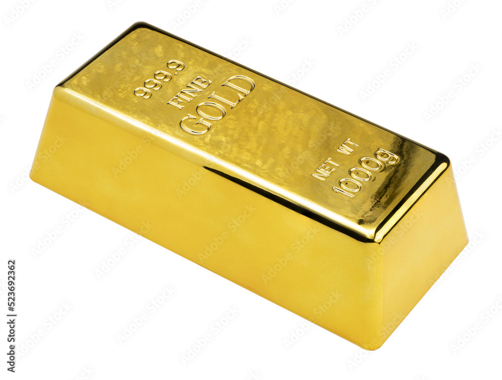 Gold bar isolated on white background. Gold bullion isolated on white background With png file, Gold bar isolated on white background. Gold bullion isolated on white background With png file,