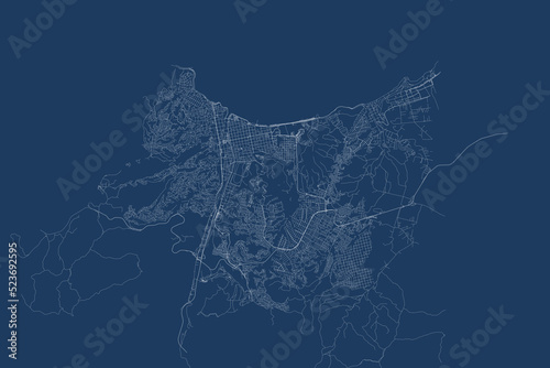 
Map of the city of Vina del Mar photo
