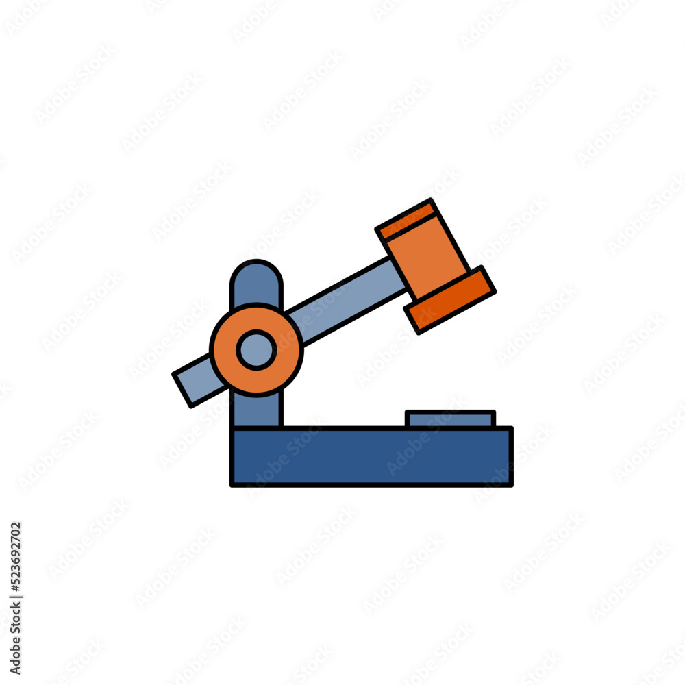 Obraz premium robotic machine vector for website symbol icon presentation