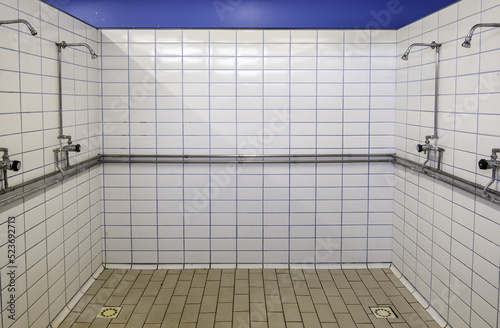 Showers in a gym