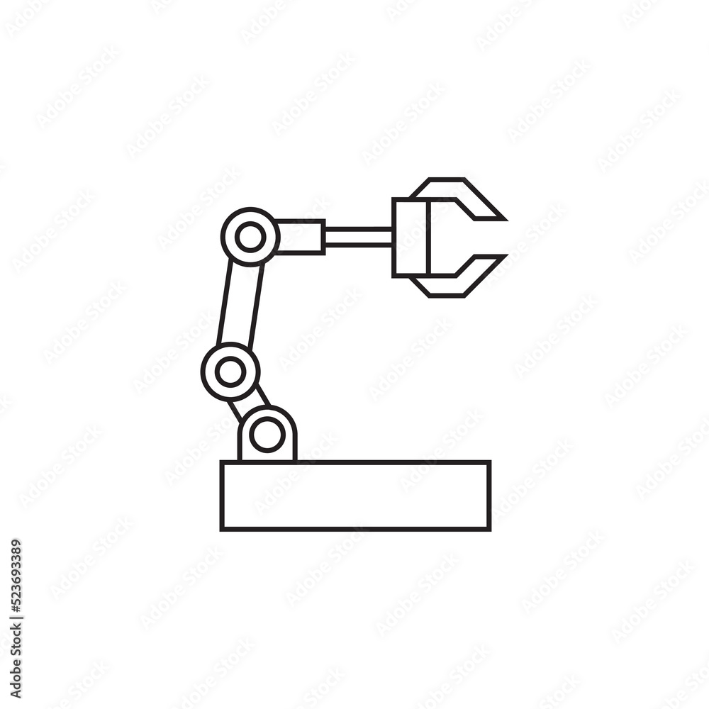 Robot arm vector for website symbol icon presentation Robot arm vector for website symbol icon presentation