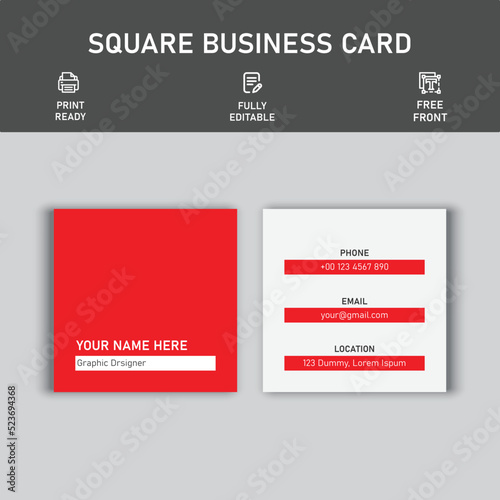 Minimal Business Card - Modern Business Card - Creative and Clean Business Card Template.