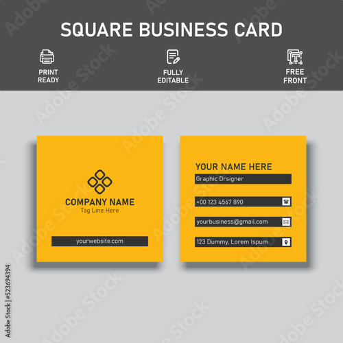 Minimal Business Card - Modern Business Card - Creative and Clean Business Card Template.