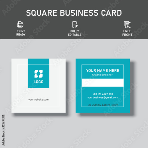 Minimal Business Card - Modern Business Card - Creative and Clean Business Card Template.