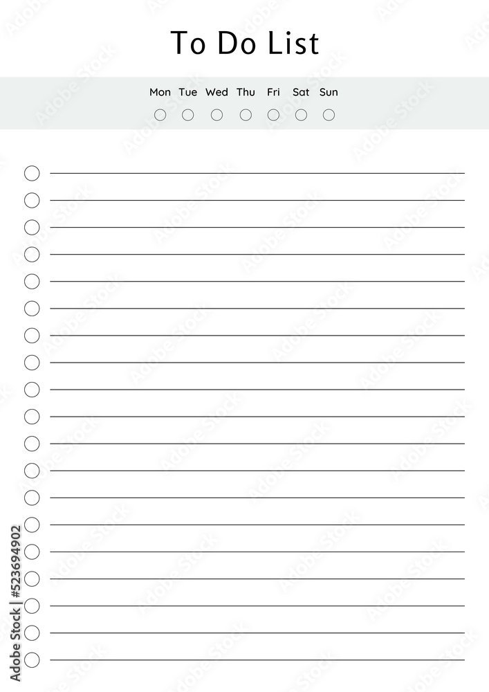 To Do List To Do List
