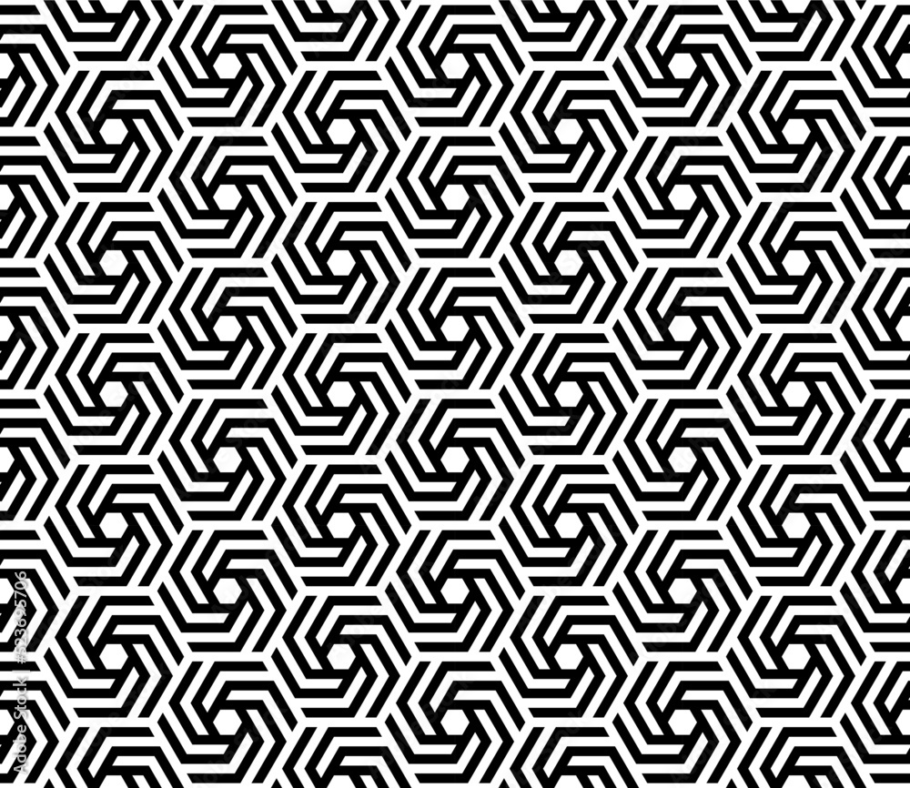Seamless pattern with geometric hexagon Seamless pattern with geometric hexagon