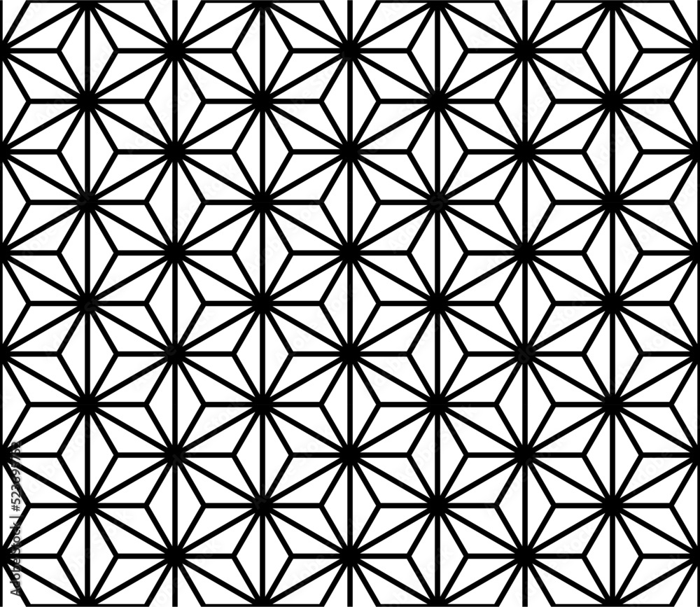 Seamless pattern with geometric triangle