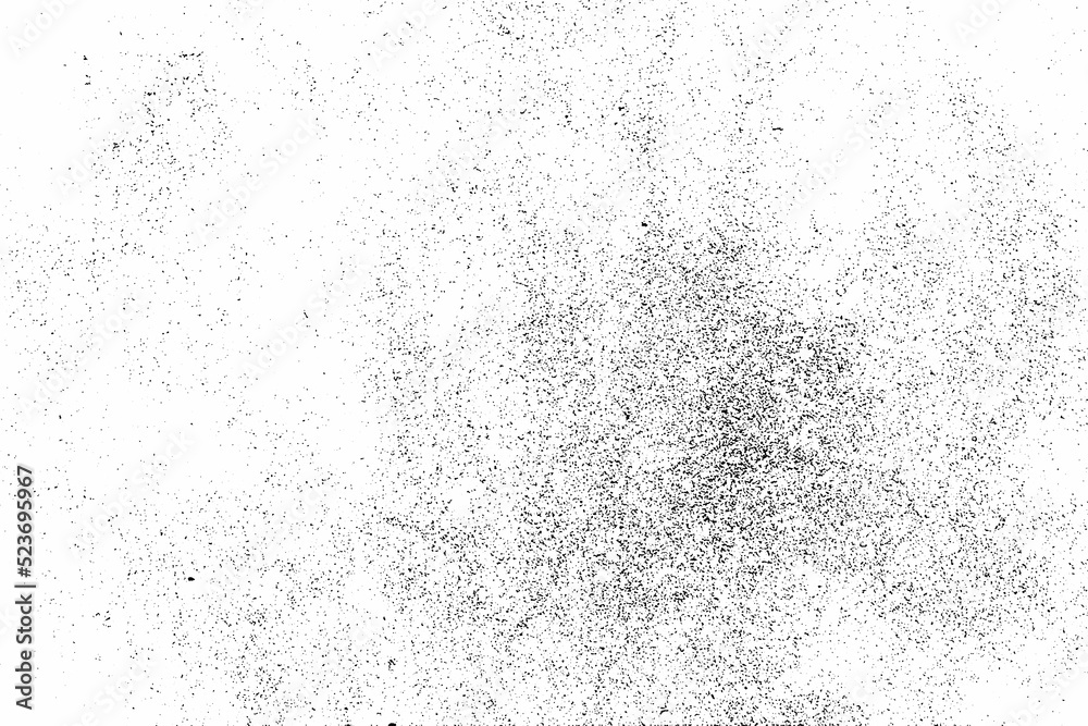 Abstract overlay white background. Grunge distressed dust particle white and black