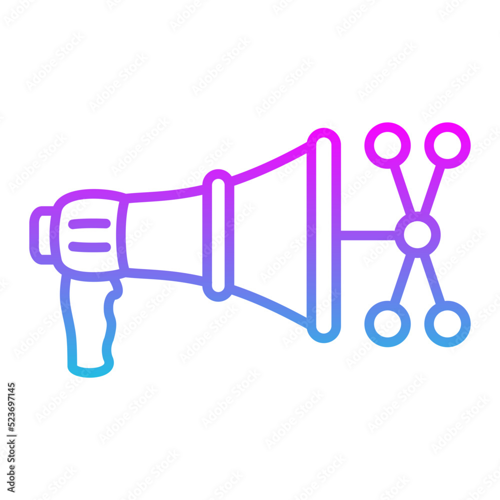 Viral Marketing Line Gradient Icon Viral Marketing Line Gradient Icon