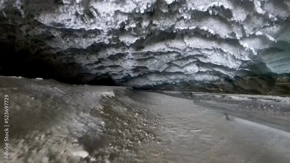 Beautiful View Of Frozen Cave During Winter - Valdez-Cordova, Alaska Beautiful View Of Frozen Cave During Winter - Valdez-Cordova, Alaska