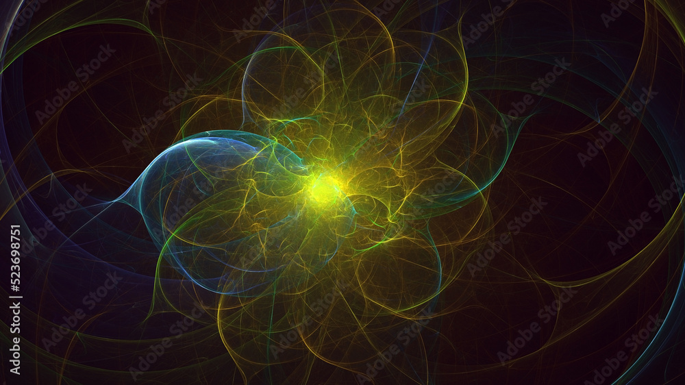 3D rendering abstract round light background 3D rendering abstract round light background