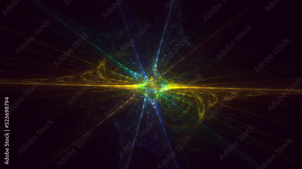 3D rendering abstract colorful fractal light background 3D rendering abstract colorful fractal light background