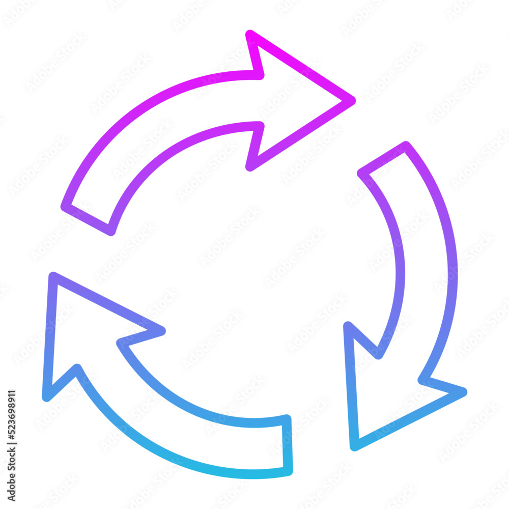 Repeat Line Gradient Icon Repeat Line Gradient Icon