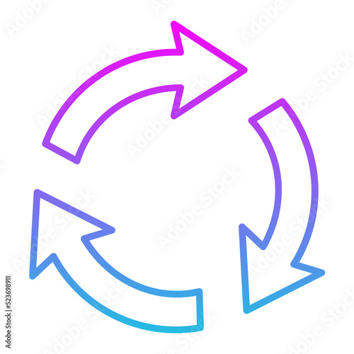 Repeat Line Gradient Icon