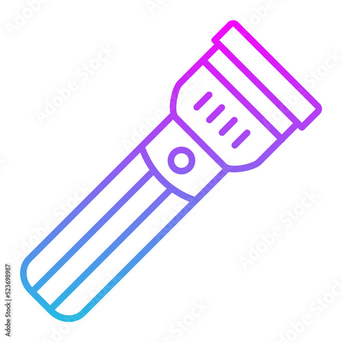 Flashlight Line Gradient Icon