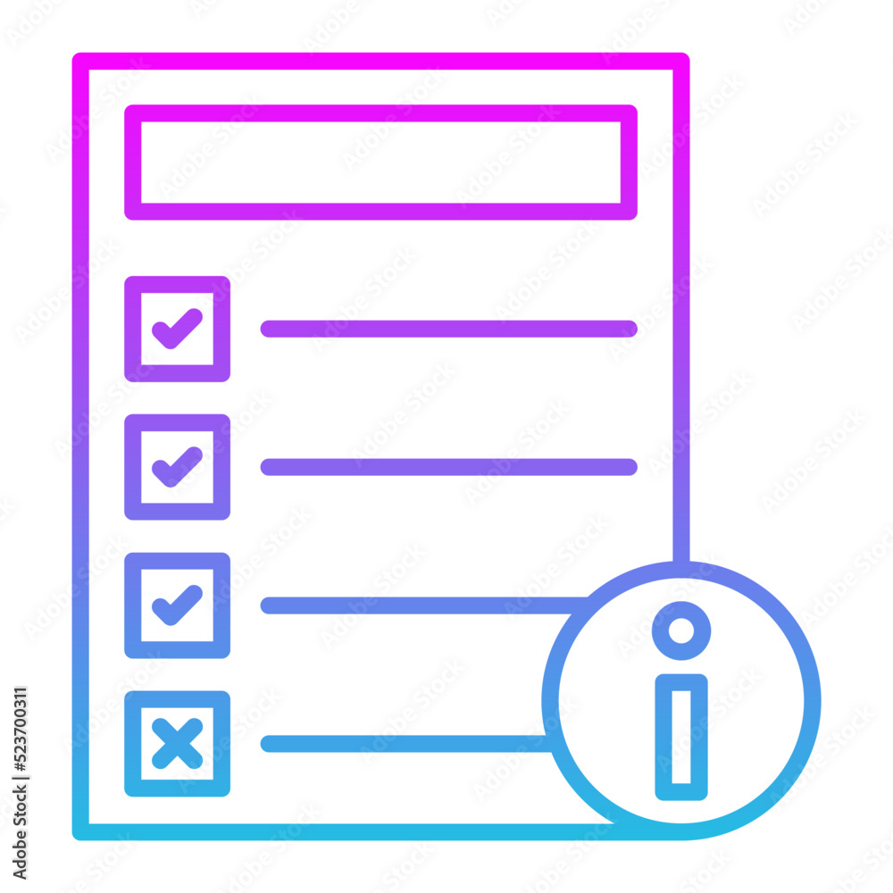 Guidelines Line Gradient Icon Guidelines Line Gradient Icon