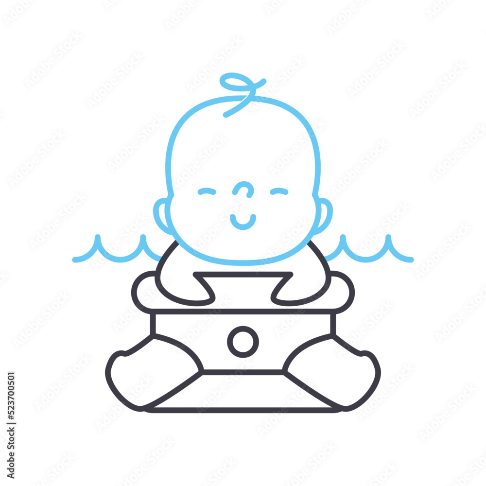 bath support net line icon, outline symbol, vector illustration, concept sign bath support net line icon, outline symbol, vector illustration, concept sign