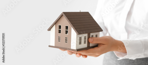 Real estate agent with hous...
