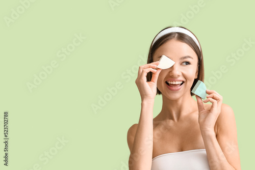 Pretty young woman with mak...
