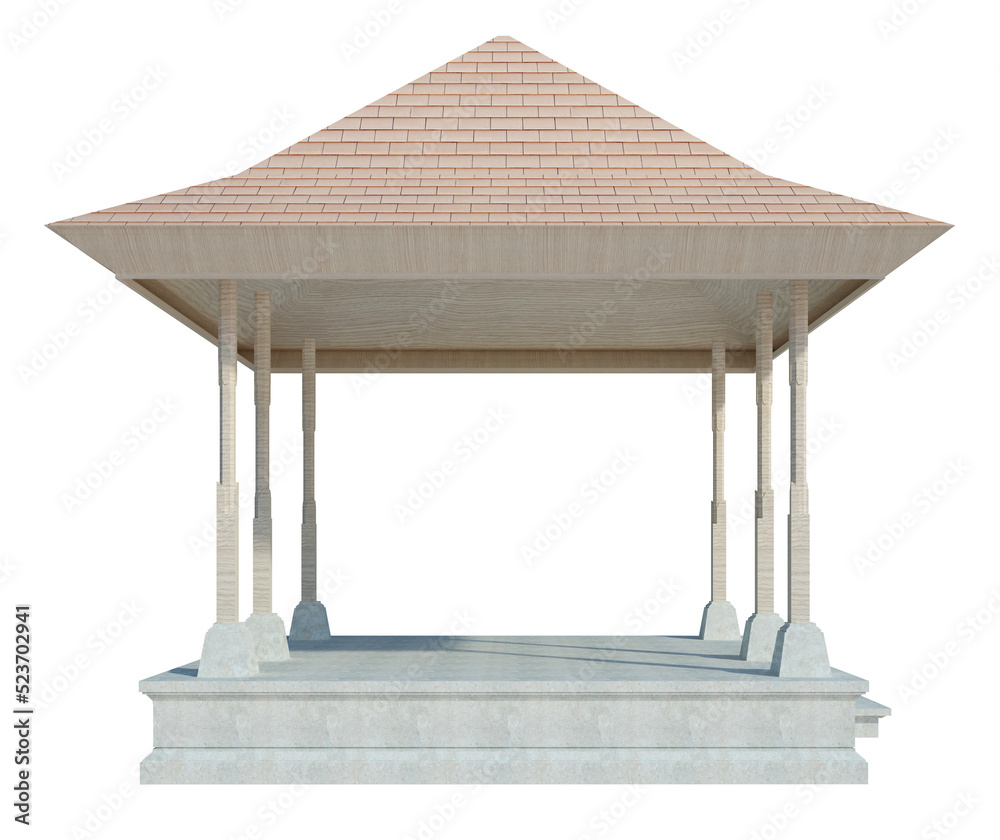 3d Render Building Structure On White 3d Render Building Structure On White