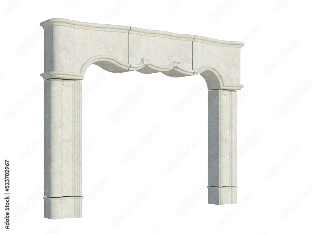 3d Render Building Structure On White 3d Render Building Structure On White