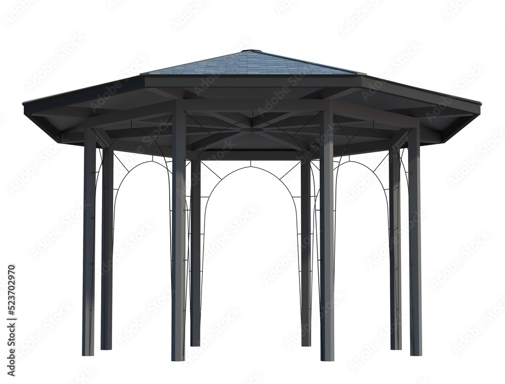 3d Render Building Structure On White 3d Render Building Structure On White
