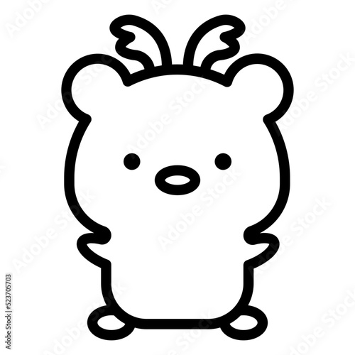 bear cartoon icon 