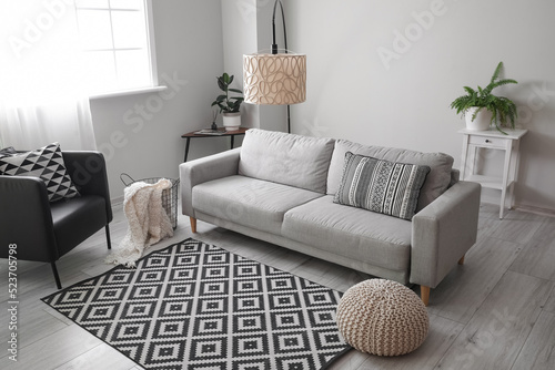 Interior of light living ro...
