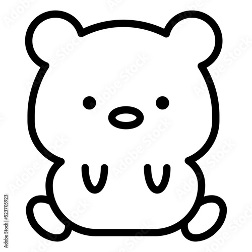 bear cartoon icon 