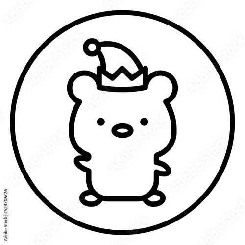 bear cartoon icon 