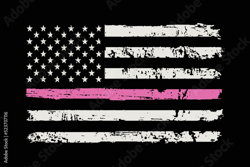 Thin Pin Line Flag Design