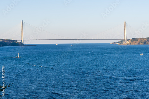 Yavuz sultan selim bridge in Istanbul .Turkey. 