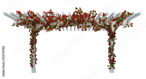 3d Render Ivy Plants Isolated  on white