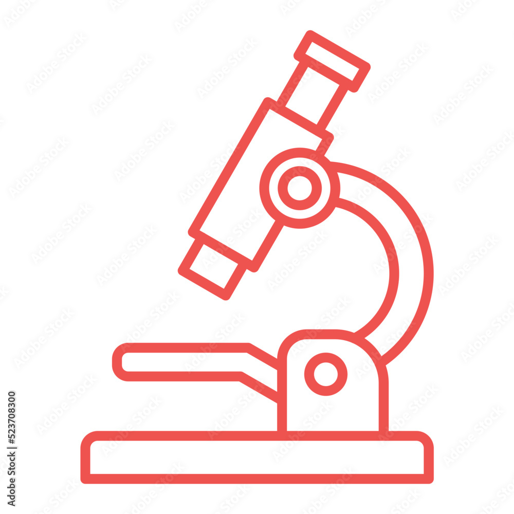 Microscope Multicolor Line Icon Microscope Multicolor Line Icon